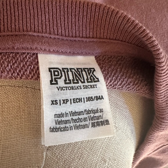 VS Pink Crew Cropped Sweater - Picture 2 of 3